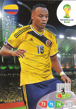 Camilo Zuniga Colombia Panini 2014 World Cup #79